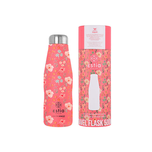 Θερμός Travel Flask Bouquet Coral Save The Aegean 500ml