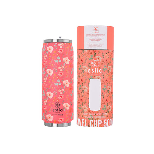 Θερμός Travel Cup Bouquet Coral Save The Aegean 500ml