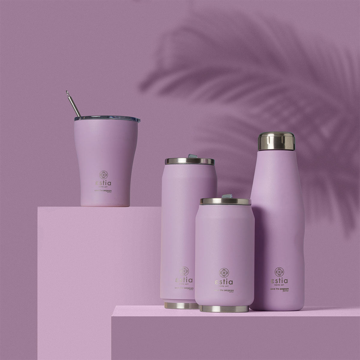 Θερμός Travel Cup Lavender Purple Save The Aegean 500ml