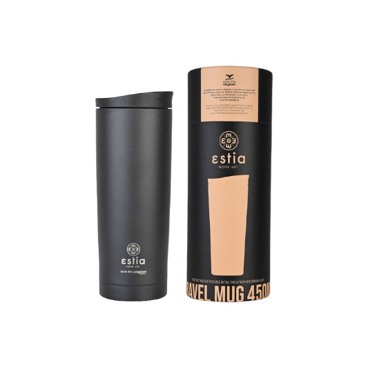 Θερμός Travel Mug Midnight Black Save The Aegean 500ml